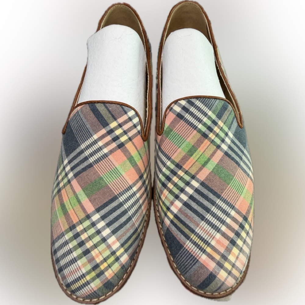 Sperry Loafers Multicolor Plaid Women's Slip-On flats  SEAPORT LEVY WSH PLAID